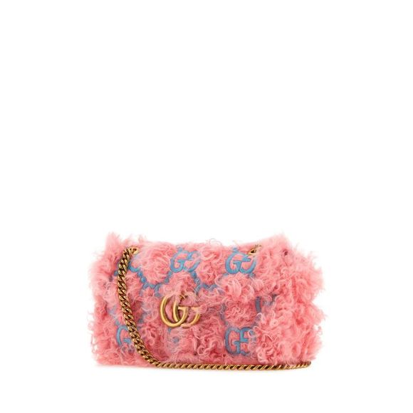 NWT ✨GUCCI PINK Embroidered Small Gg Marmont Shoulder Bag NWT!!✨ - Picture 3 of 16
